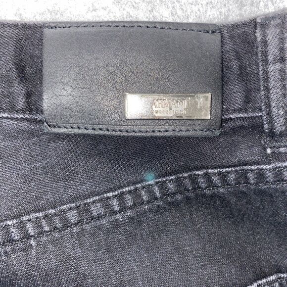 ARMANI COLLEZIONI MEN’S Black P99 REGULAR FIT STRAIGHT LEG JEANS SIZE 30 C247 - Picture 8 of 10
